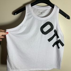 Orange theory fitness Medium white tank top